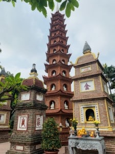 A view of the Tran Quoc Pagoda from some of the other smaller temples.