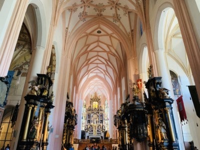 Inside St. Michael's Cathedral, where the Sound of Music adding was filmed