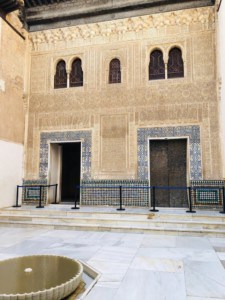 A picture of the section in the Nasrid Palace with the open and closed doors.  You can here a story about these doors on your visit to the Alhambra