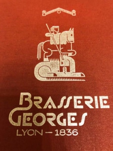 Brasserie Georges' logo - a great place to go when you're looking for where to eat in Lyon