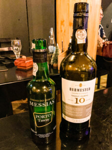 Two bottles of port that you can sample in Porto